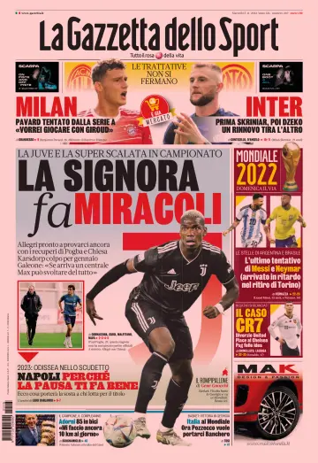 La Gazzetta dello Sport - Bologna - 15 Nov 2022