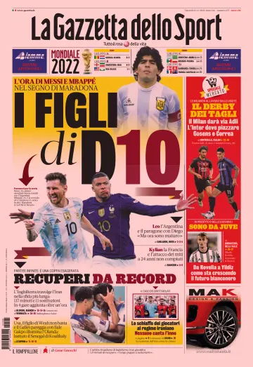 La Gazzetta dello Sport - Bologna - 22 Nov 2022