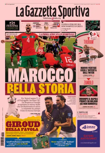 La Gazzetta dello Sport - Bologna - 11 Dec 2022