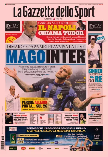 La Gazzetta dello Sport - Bologna - 13 Nov 2023