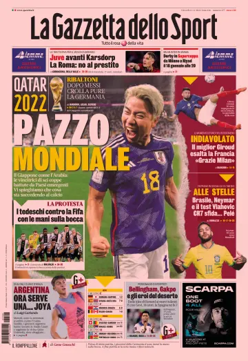 La Gazzetta dello Sport - Cagliari - 24 Nov 2022