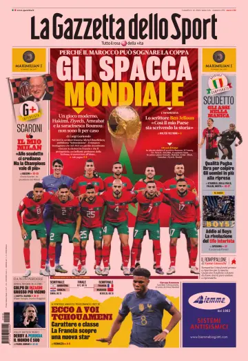 La Gazzetta dello Sport - Cagliari - 12 Dec 2022
