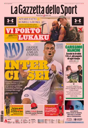 La Gazzetta dello Sport - Cagliari - 29 Aug 2023