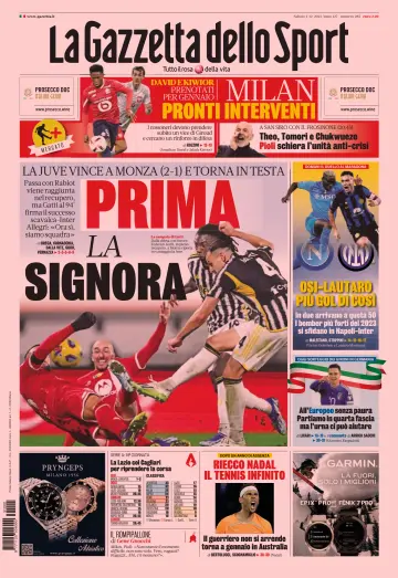 La Gazzetta dello Sport - Cagliari - 2 Dec 2023