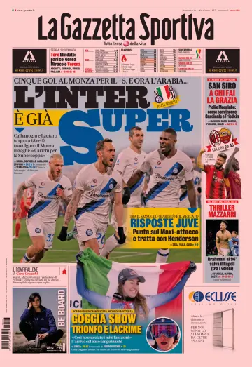 La Gazzetta dello Sport - Cagliari - 14 Jan 2024