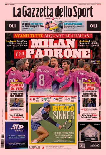 La Gazzetta dello Sport - Cagliari - 15 Mar 2024