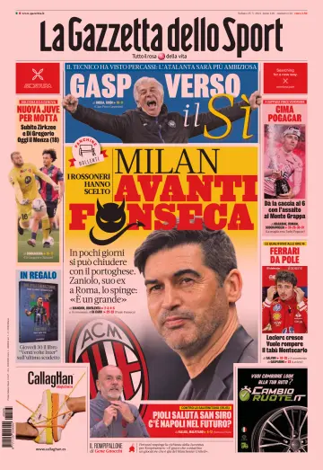 La Gazzetta dello Sport - Cagliari - 25 May 2024