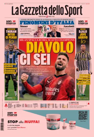La Gazzetta dello Sport - Verona - 15 Jan 2024