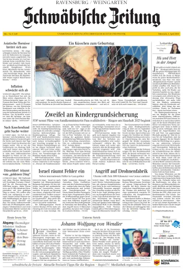 Schwäbische Zeitung (Ravensburg / Weingarten) - 03 四月 2024