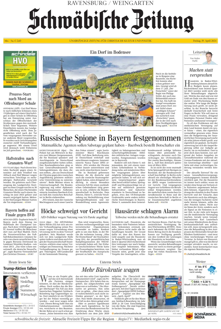 Schwäbische Zeitung (Ravensburg / Weingarten)