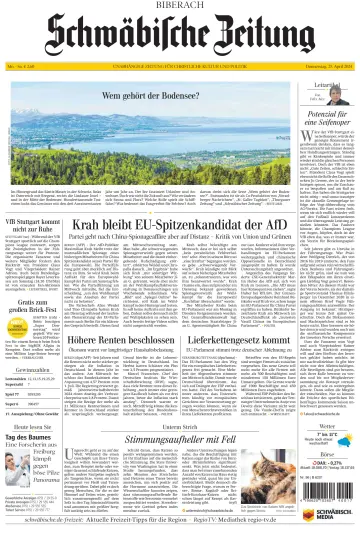 Schwäbische Zeitung (Biberach) - 25 4月 2024