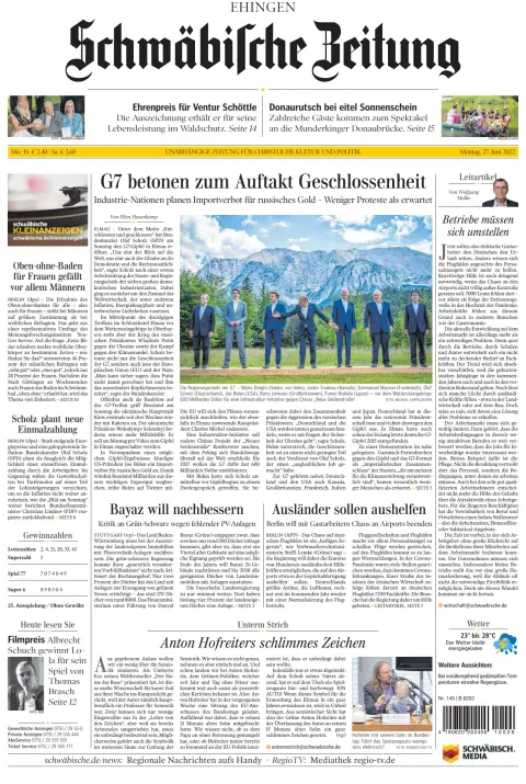 Schwaebische Zeitung (Ehingen)