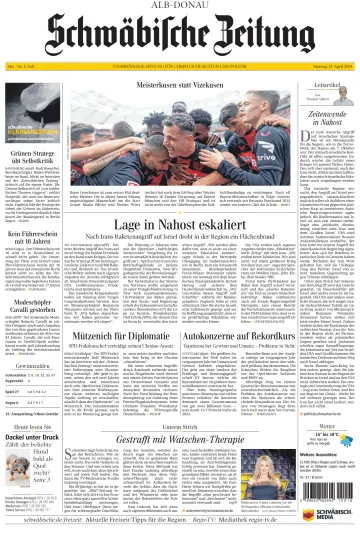 Schwäbische Zeitung (Alb-Donau) - 15 4月 2024