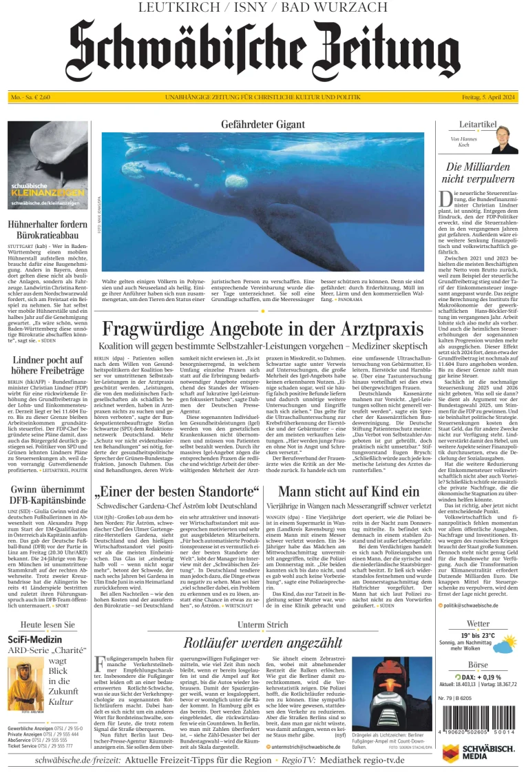 Schwäbische Zeitung (Leutkirch / Isny / Bad Wurzach)