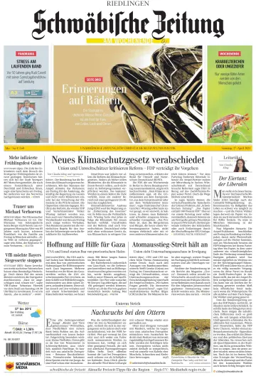 Schwäbische Zeitung (Riedlingen) - 27 4月 2024