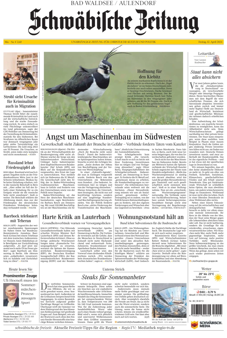 Schwäbische Zeitung (Bad Waldsee / Aulendorf)