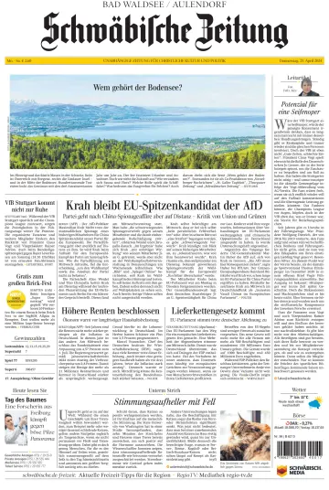 Schwäbische Zeitung (Bad Waldsee / Aulendorf) - 25 Nis 2024