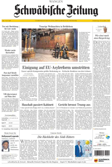 Schwäbische Zeitung (Wangen) - 21 Dec 2023