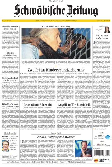 Schwäbische Zeitung (Wangen) - 03 4월 2024