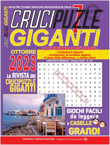 Crucipuzzle Giganti - 15 set 2023