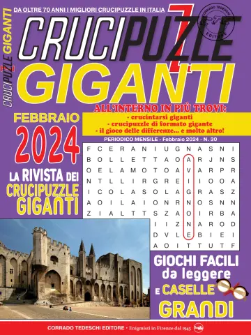 Crucipuzzle Giganti - 12 Jan. 2024