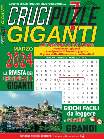 Crucipuzzle Giganti - 15 fev. 2024