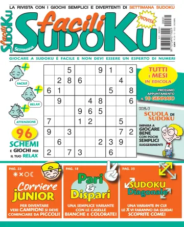 Facili Sudoku - 09 dic. 2022
