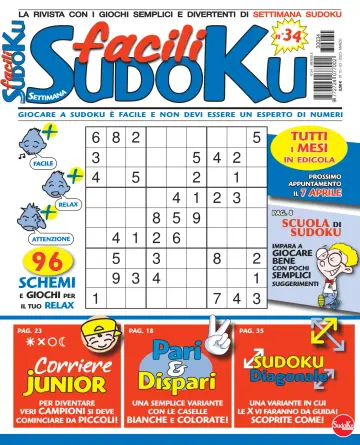 Facili Sudoku - 10 marzo 2023