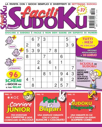 Facili Sudoku - 9 Meh 2023