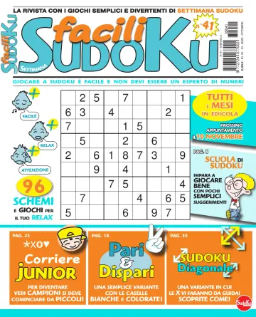 Facili Sudoku - 10 DFómh 2023