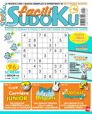 Facili Sudoku - 08 marzo 2024