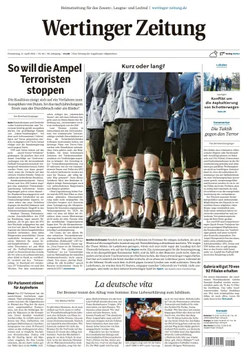 Wertinger Zeitung - 11 四月 2024