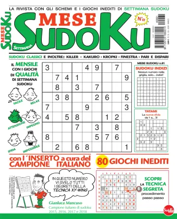 Settimana Sudoku Mese - 15 mars 2024