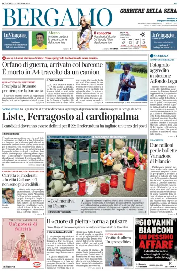 Corriere della Sera (Bergamo) - 24 Jul 2022