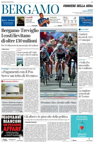 Corriere della Sera (Bergamo) - 6 Aug 2022