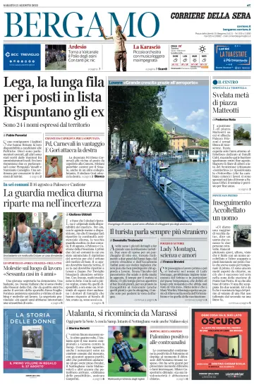 Corriere della Sera (Bergamo) - 13 Aug 2022