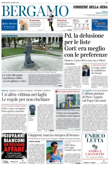 Corriere della Sera (Bergamo) - 17 Aug 2022