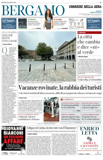 Corriere della Sera (Bergamo) - 18 Aug 2022
