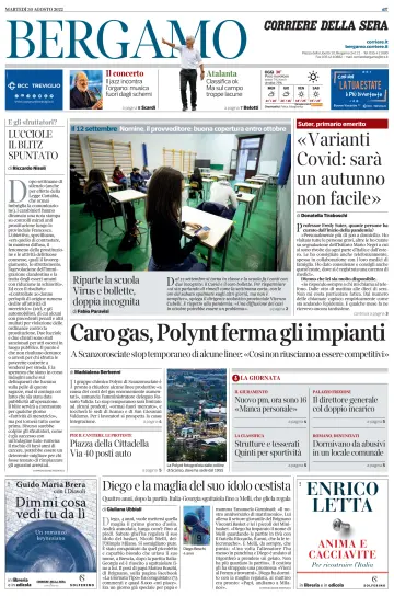 Corriere della Sera (Bergamo) - 30 Aug 2022