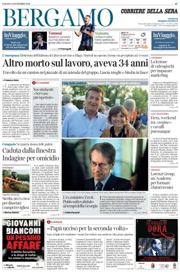 Corriere della Sera (Bergamo) - 3 Sep 2022