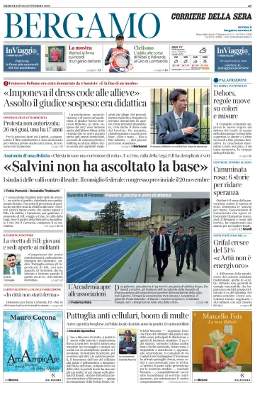 Corriere della Sera (Bergamo) - 28 Sep 2022