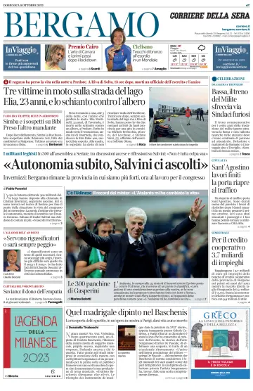 Corriere della Sera (Bergamo) - 9 Oct 2022