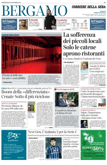 Corriere della Sera (Bergamo) - 30 Nov 2022