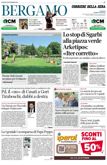 Corriere della Sera (Bergamo) - 9 Sep 2023