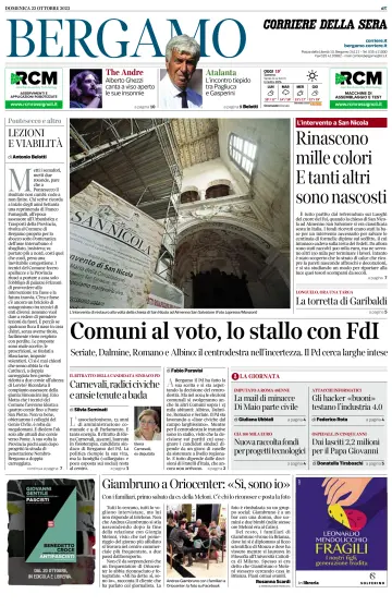 Corriere della Sera (Bergamo) - 22 Oct 2023