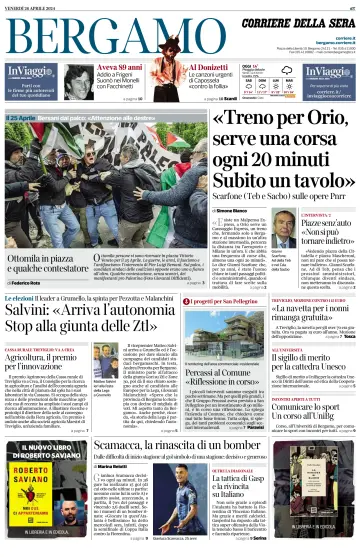Corriere della Sera (Bergamo) - 26 4月 2024