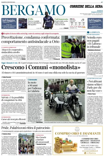 Corriere della Sera (Bergamo) - 8 Jun 2024