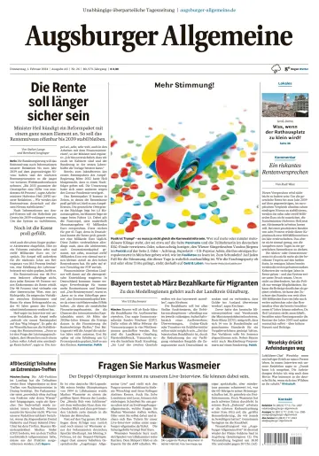 Augsburger Allgemeine (Ausgabe Stadt) - 1 Feb 2024