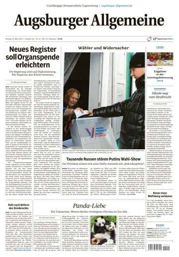 Augsburger Allgemeine (Ausgabe Stadt) - 18 Mar 2024