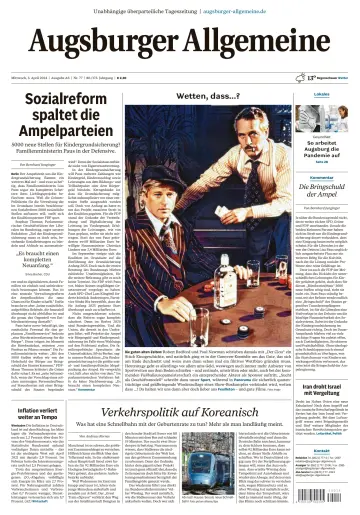 Augsburger Allgemeine (Ausgabe Stadt) - 03 Nis 2024